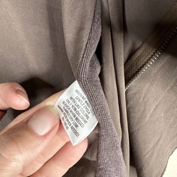 lafayette 148 Jacket Women's Medium Brown Shawl Neck Long Sleeve Open Front - Picture 8 of 11